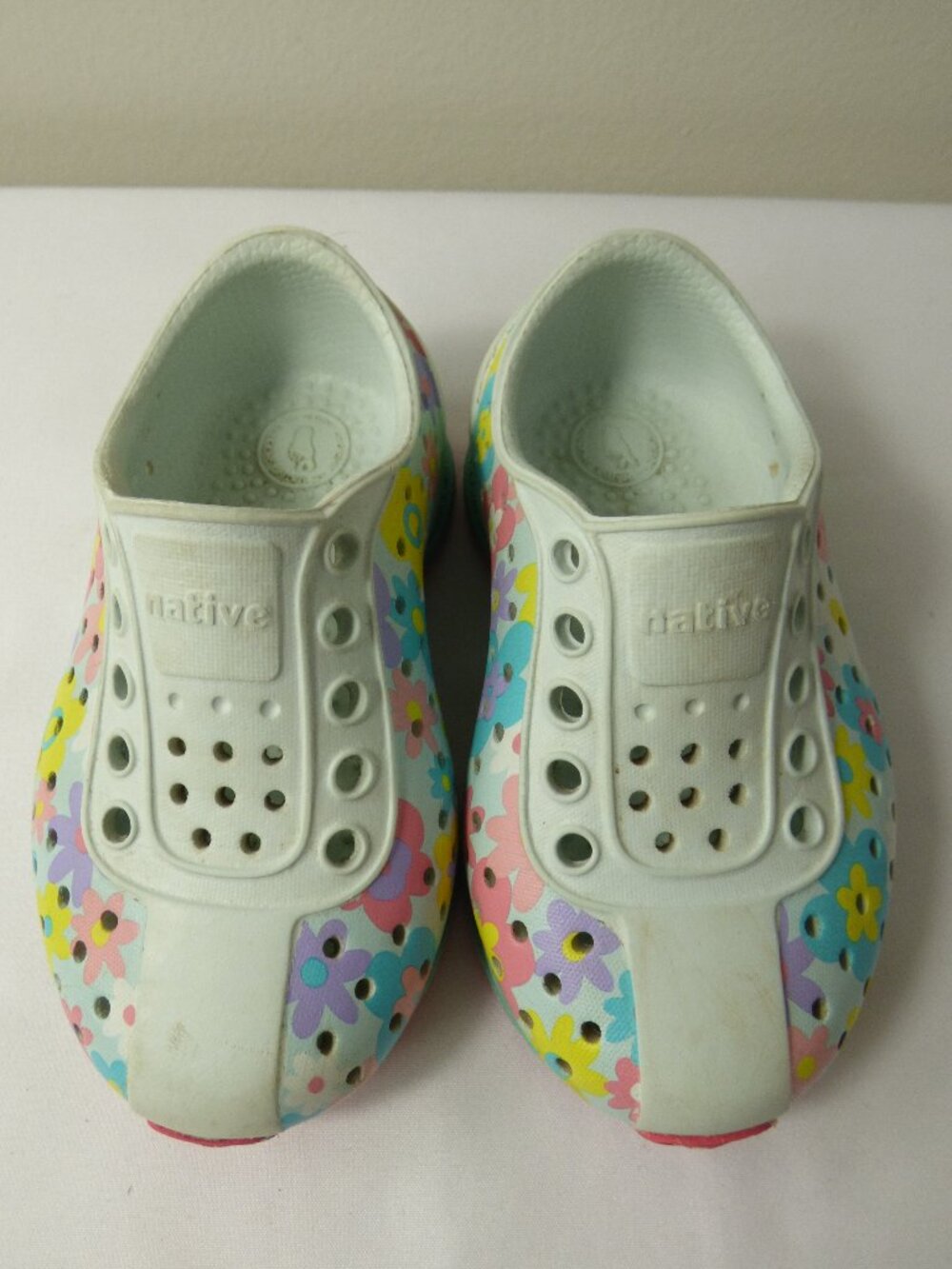 Native Toddler Floral Robbie Child Shoes, Size 5